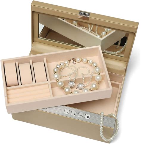 steel jewellery box|Amazon.com: Solid Steel Jewelry Safe Box for .